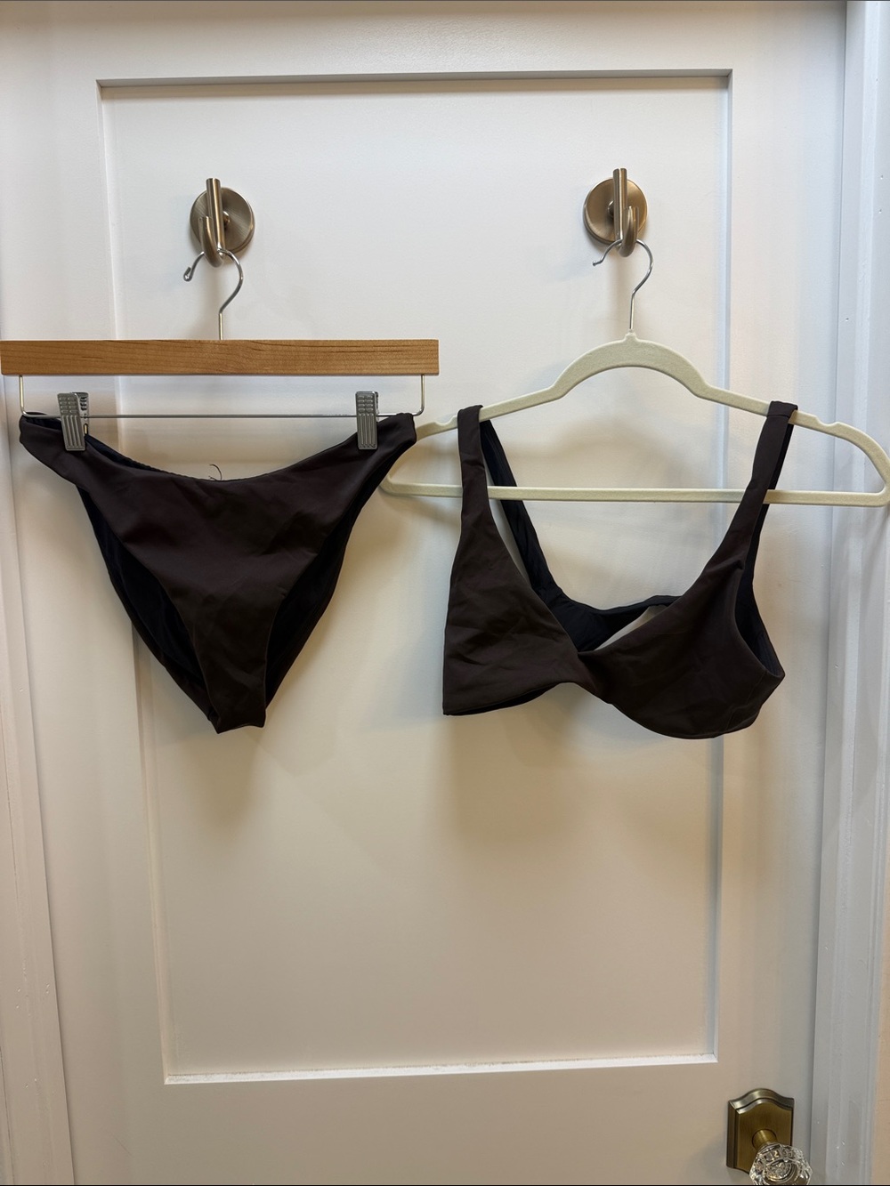 Left On Friday Wireless Bikini Set in Dark Brown